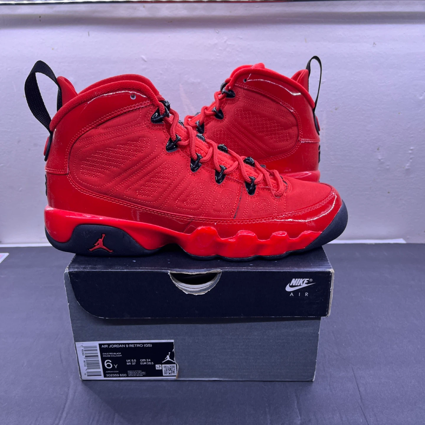 Nike Air Jordan 9 Retro (GS) Red Size 6Y - photo 5