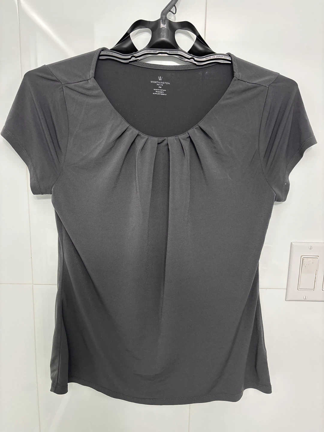 Gray Worthington Women's Short Sleeve PM