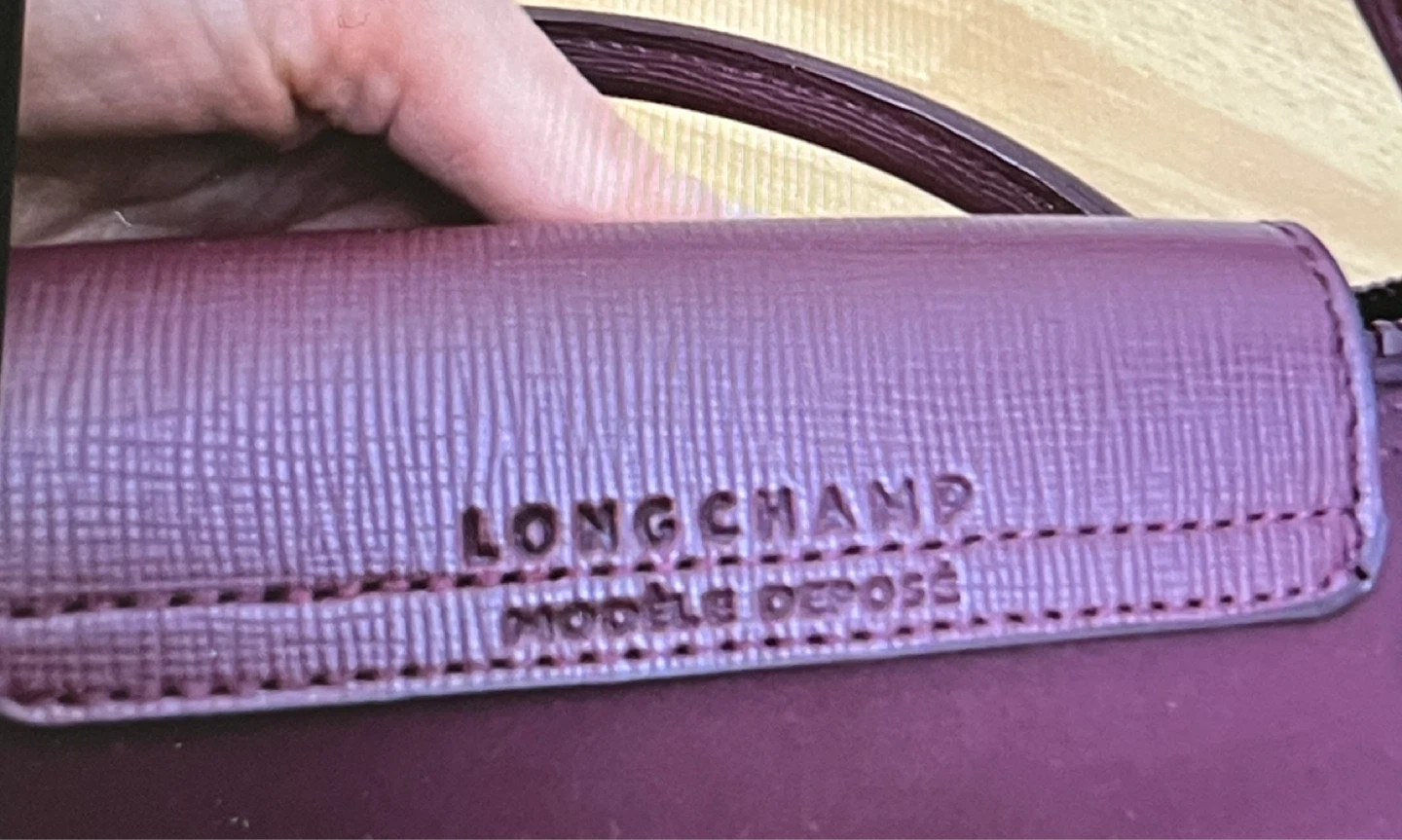 Limited Edition Longchamp Le Pliage Tote Bag - Burgundy - photo 3