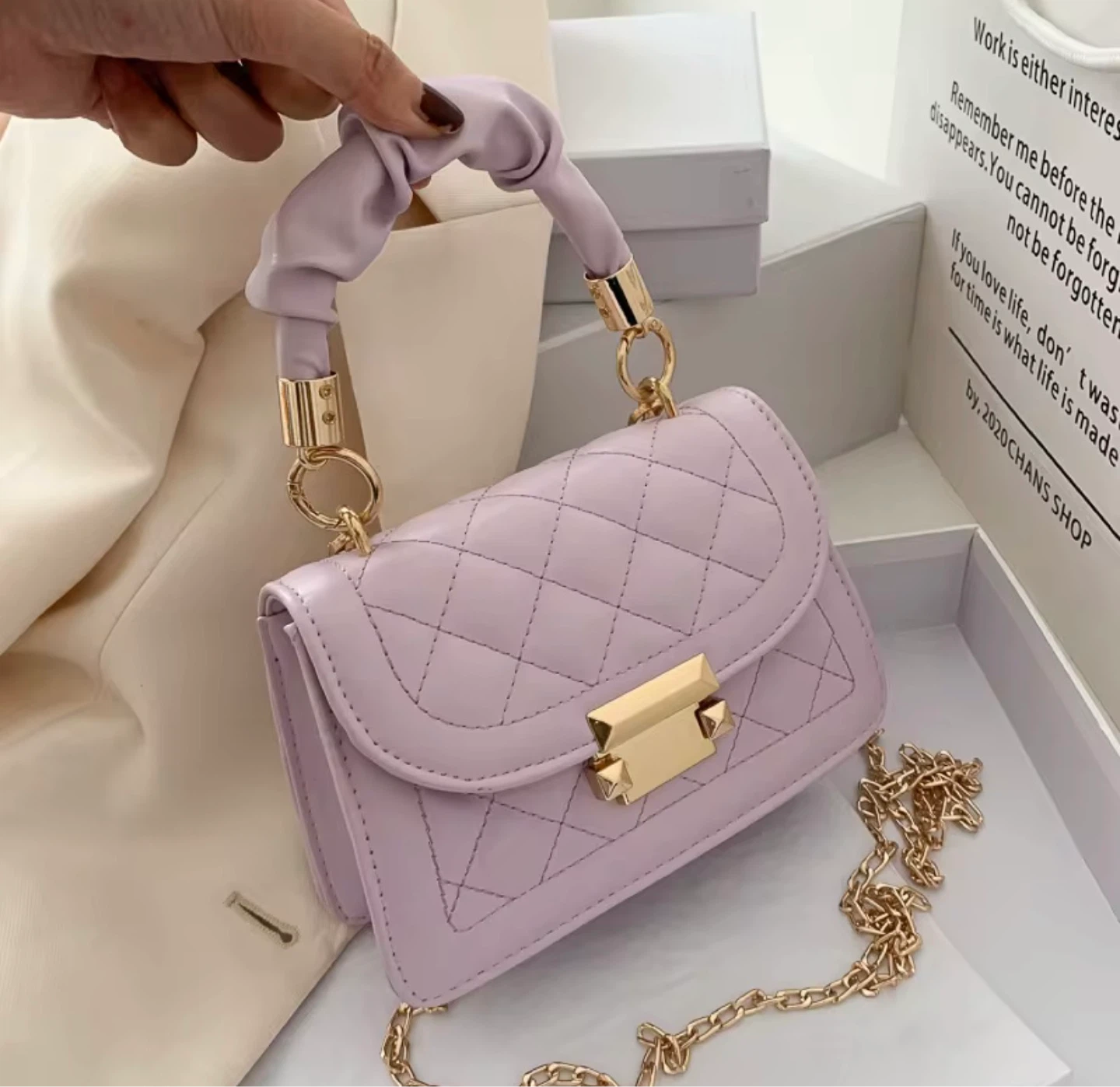 Shoulder Bag with Chain Strap - photo 2