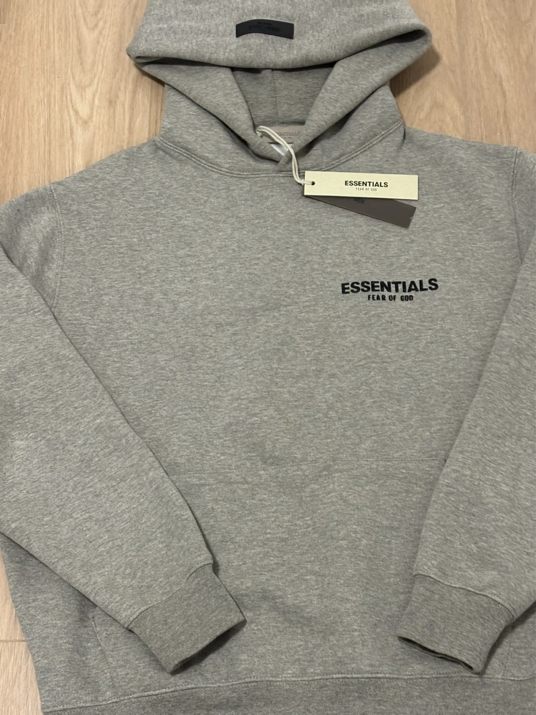 9 days used ESSENTIALS  Grey Hoodie with tag and dust bag - photo 3