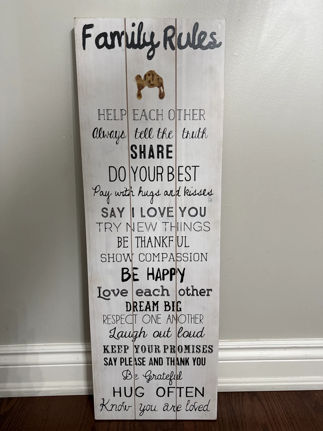 Hometrends Family Rules Wall Decor