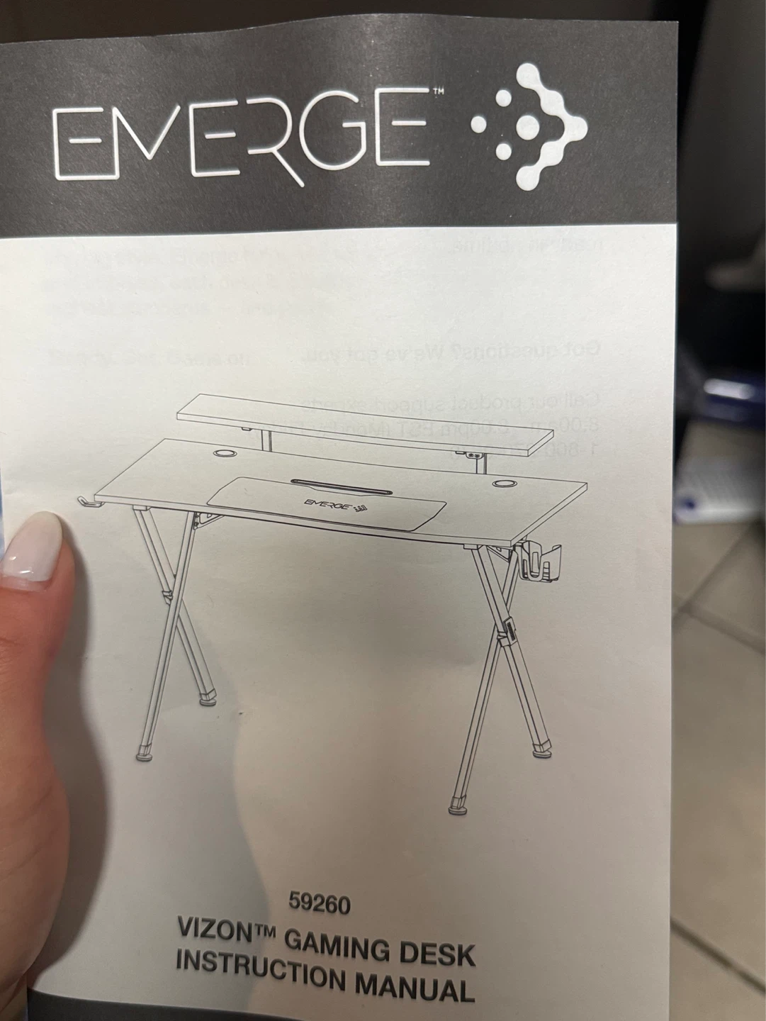 EMERGE VIZON Gaming Desk 59260