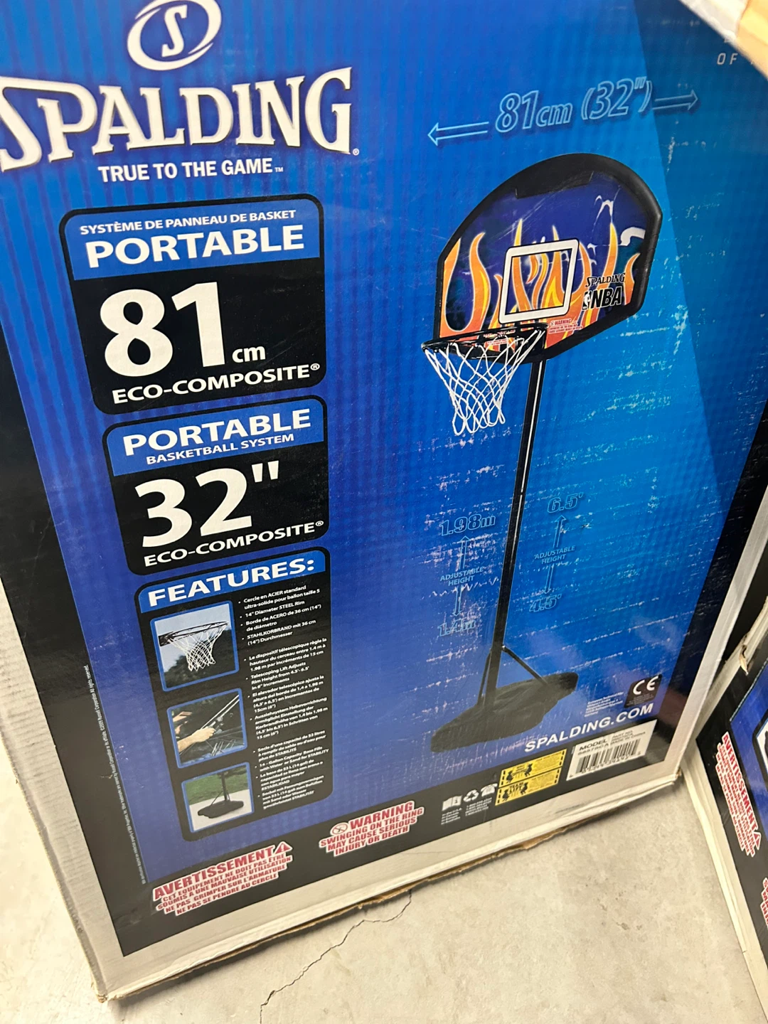 Spalding Portable Basketball System 81cm (32")