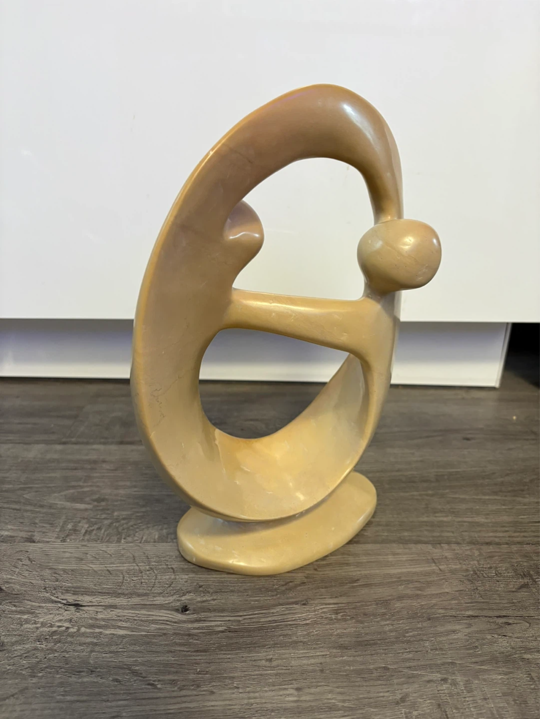 African Soap Stone Dancing Couple Sculpture - photo 2