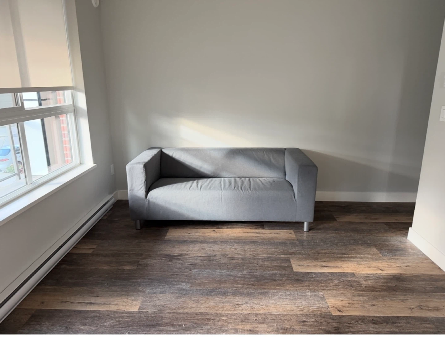 Grey Modern Gray IKEA Sofa – Like New, Minimal UseLoveseat Sofa - photo 2
