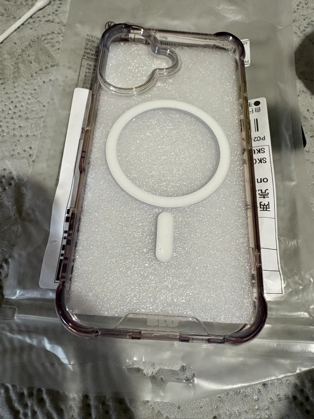 Clear Magnetic Phone Case with Ring