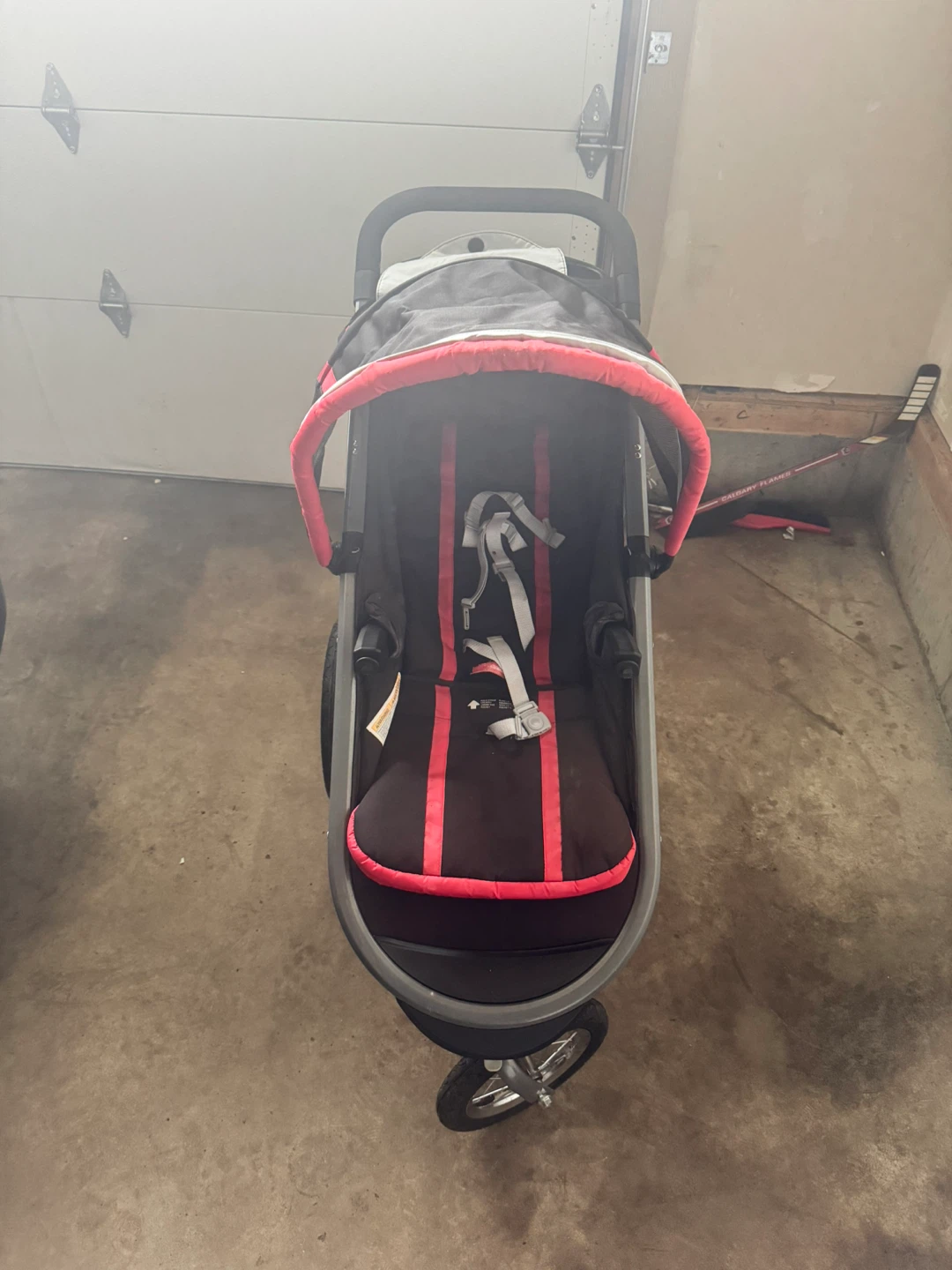Black and Red Stroller