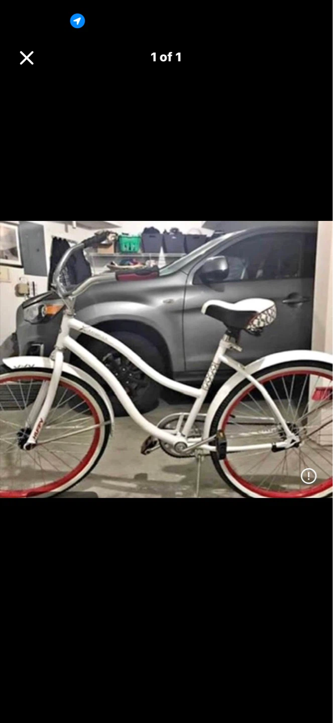 Beautiful White Cruiser Bike – Comfortable & Stylish