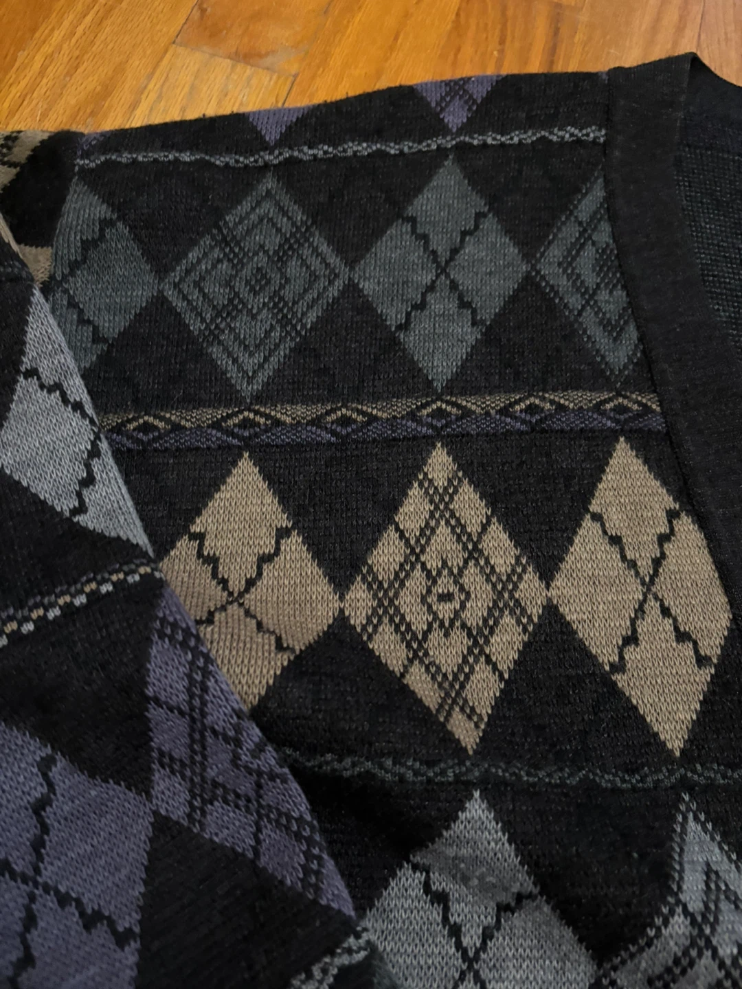 Florence Trico Argyle Cardigan Y2K vintage - photo 2