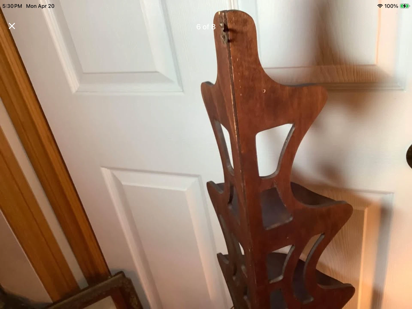 Vtg Four Tiered Maple Wood Corner Wall Shelf 🐞 - photo 4