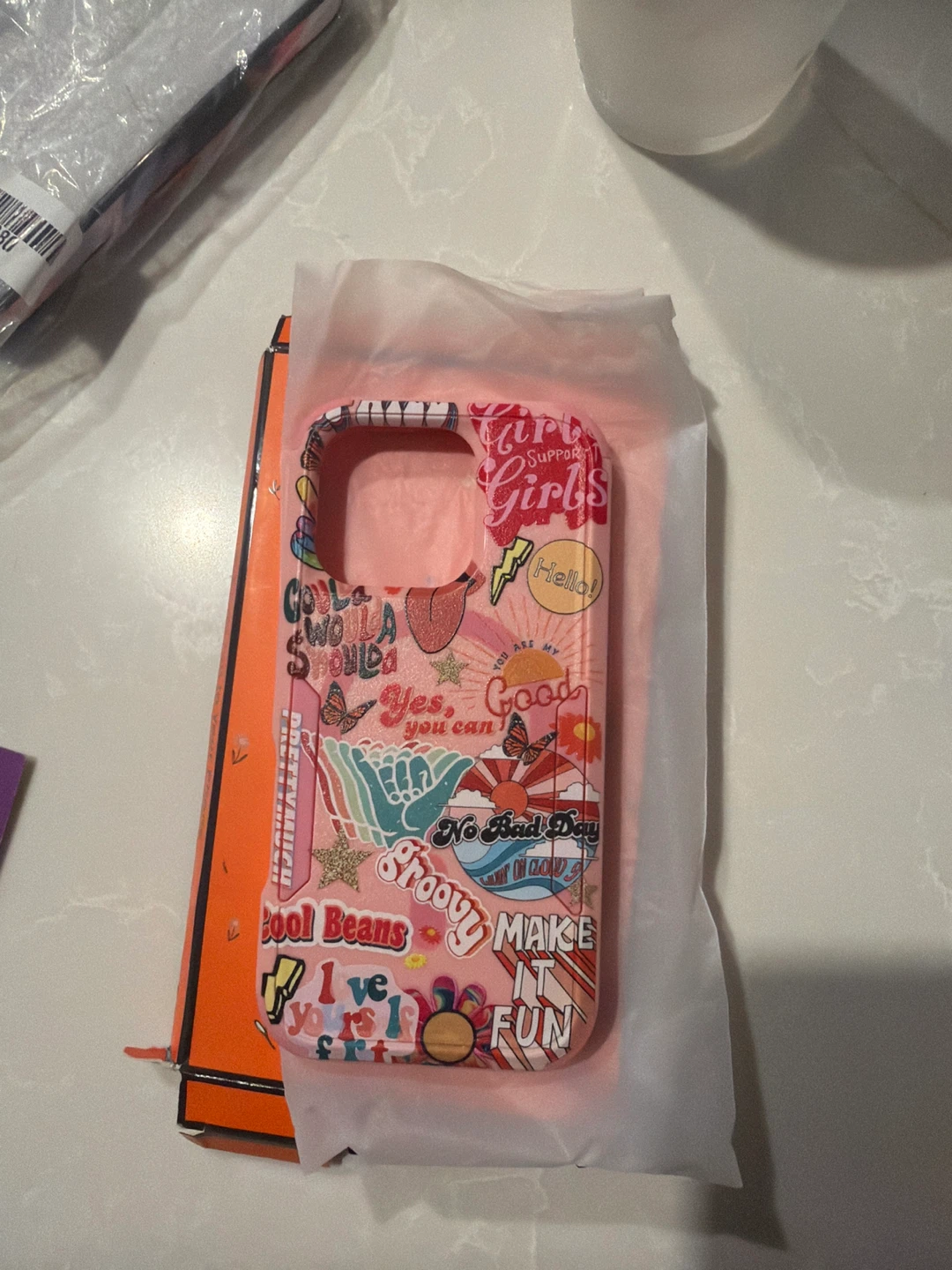 Pink Groovy Sticker IPhone 16 pro Case - photo 2