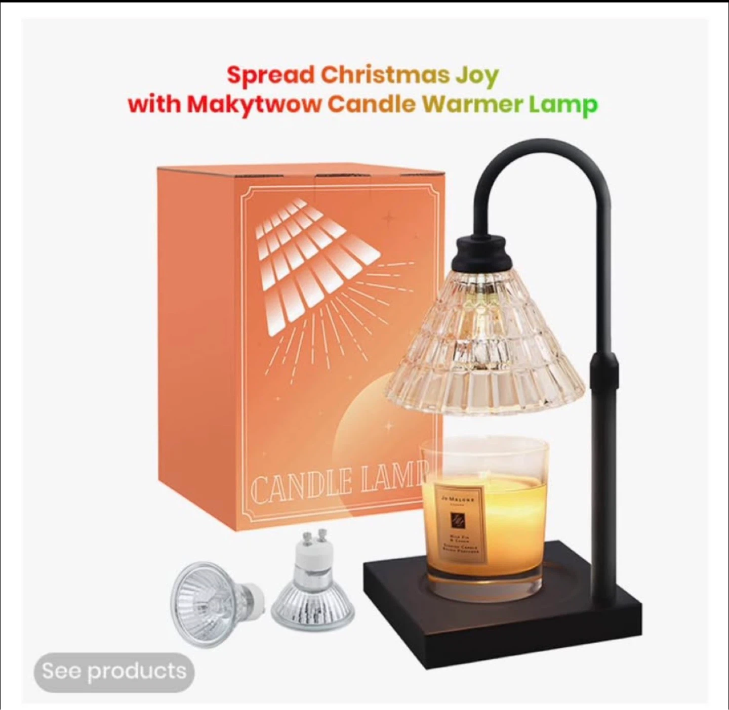Makytyow Candle Warmer Lamp with Adjustable Timer and Dimmer