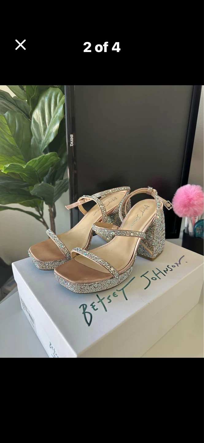 Betsey Johnson SB-Denni Rhinestone Platform Sandals - photo 5