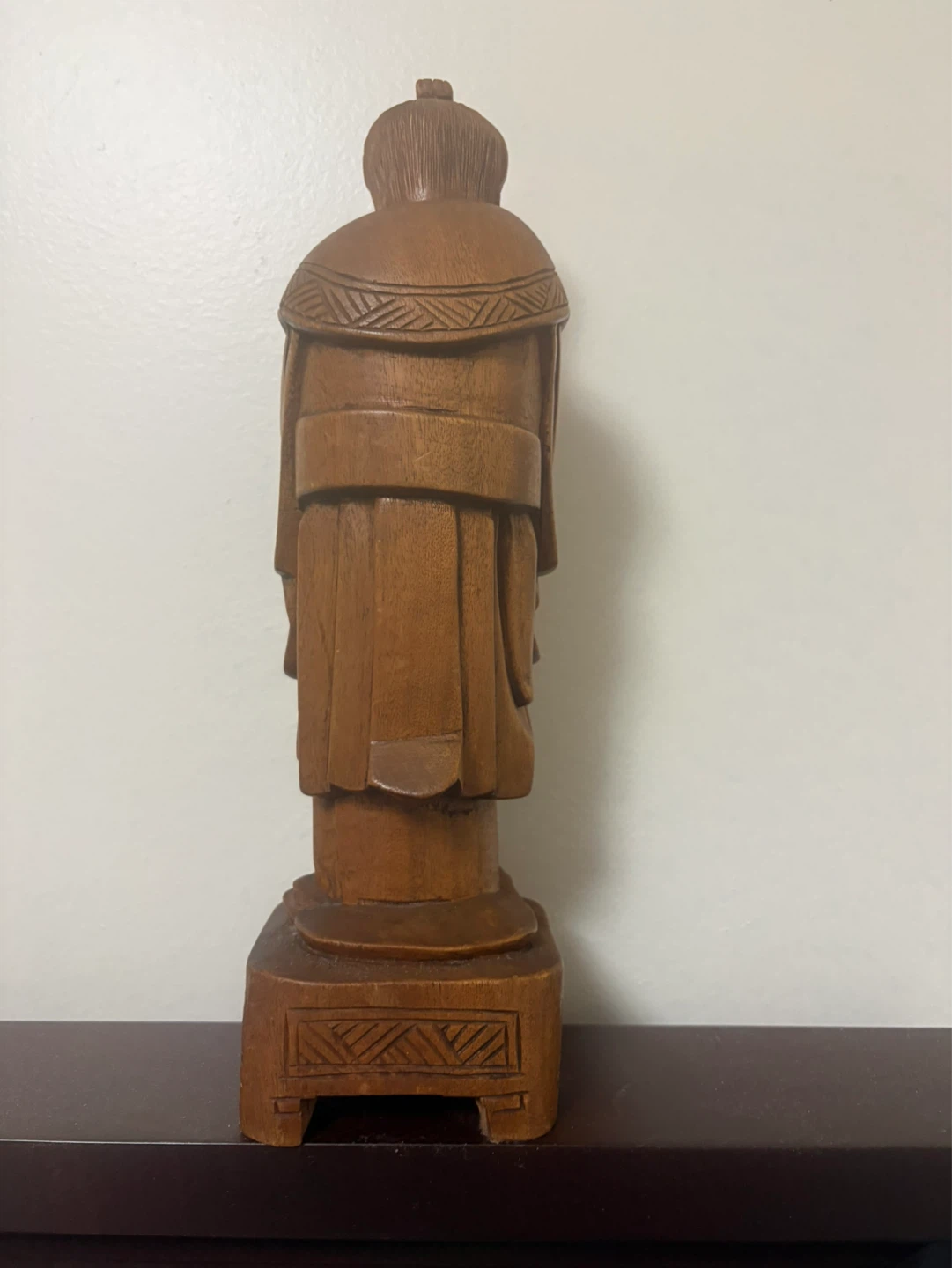Excellent vintage carved boxwood deity - photo 3