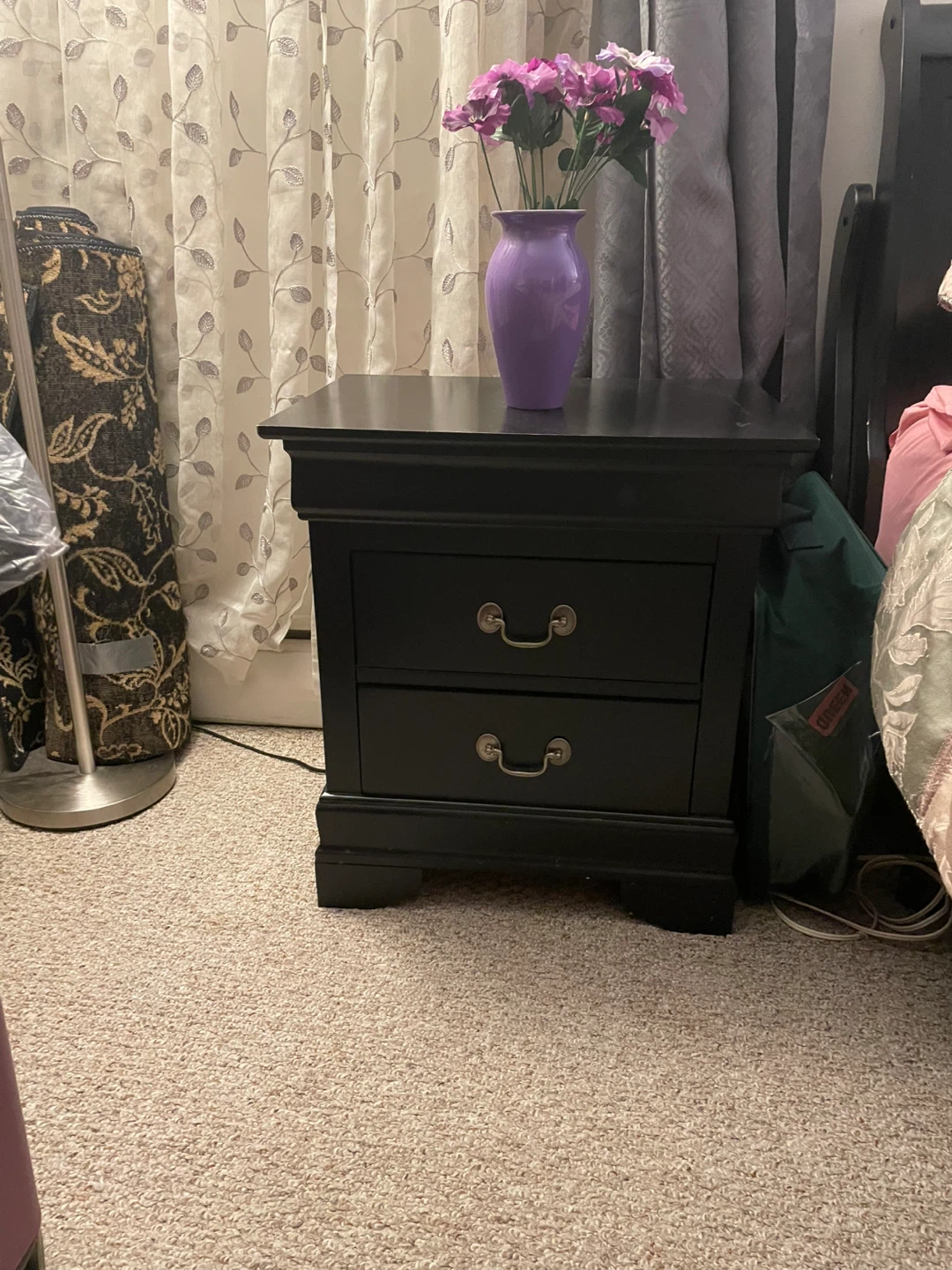 Black Dresser and Nightstand Set - photo 3