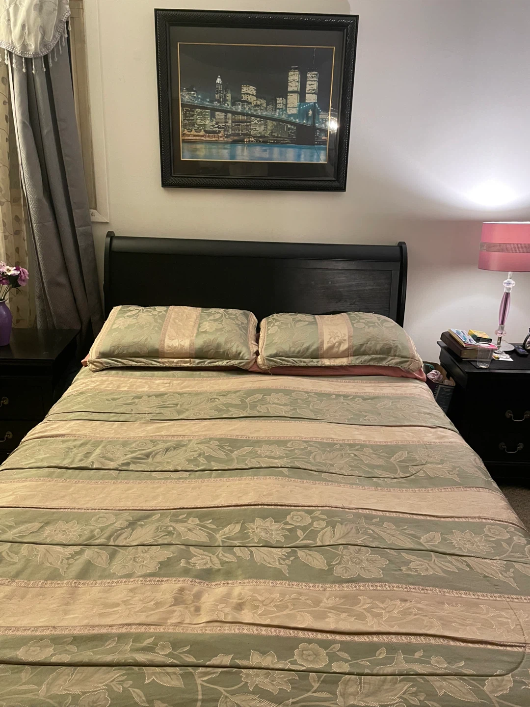 Black Dresser and Nightstand Set