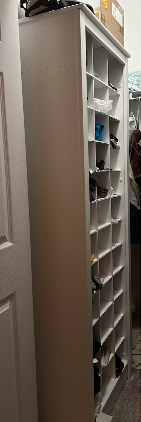 White Cube Storage Shelf Unit