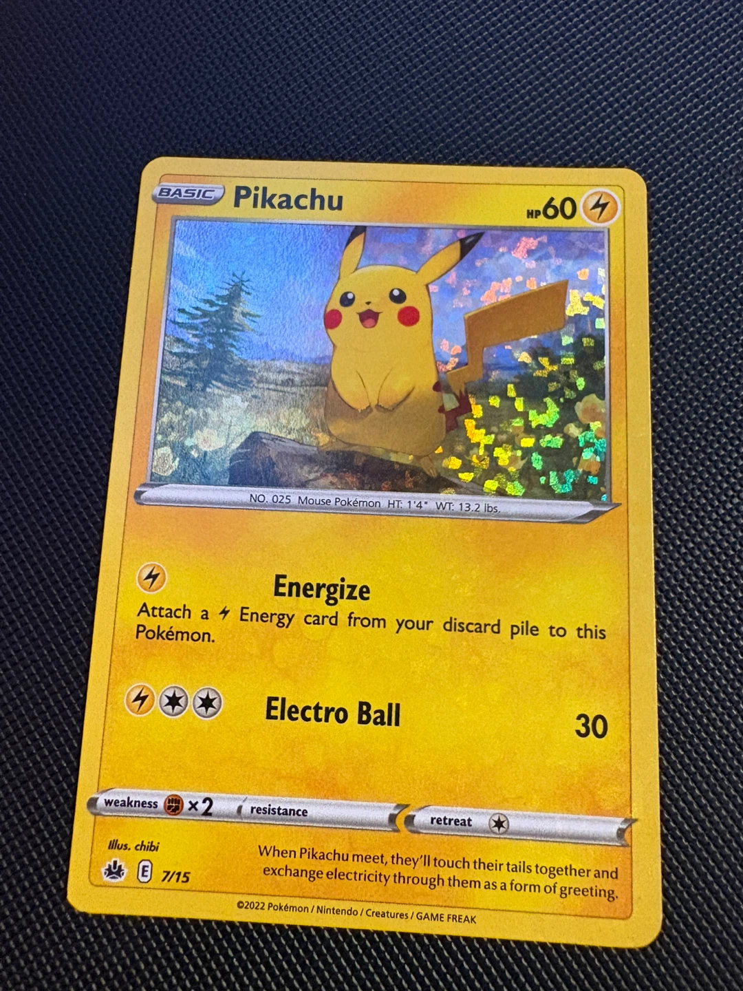 Pokémon Pikachu Card FS/FT (damaged)