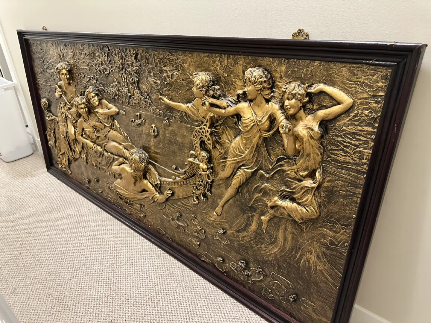 Huge 3D Gold Relief Wall Art - photo 2