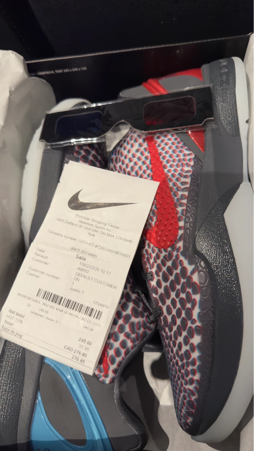 Kobe 6 Protro 3D All Star (Size 12)