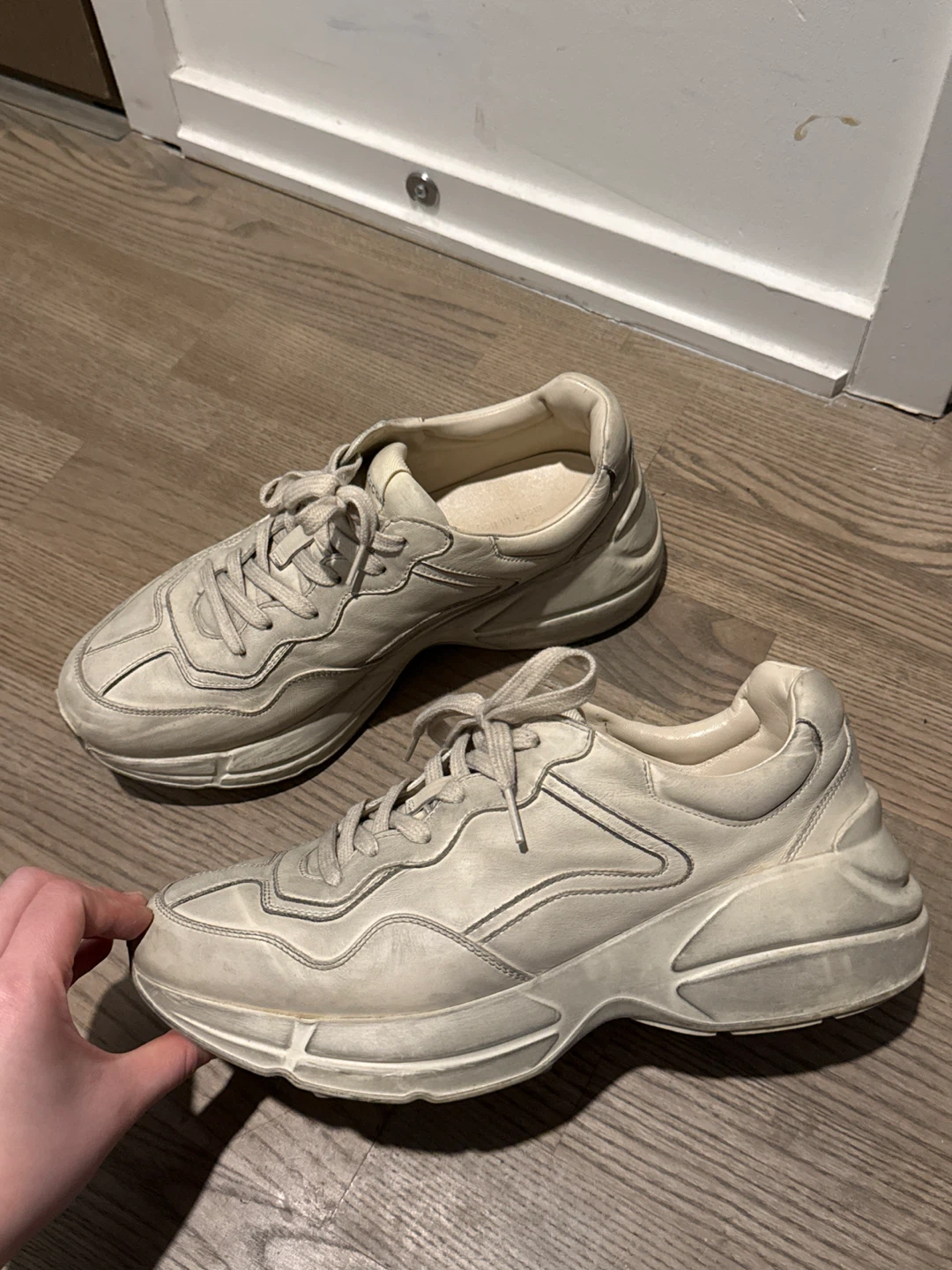 Gucci Men Ace Leather Sneakers