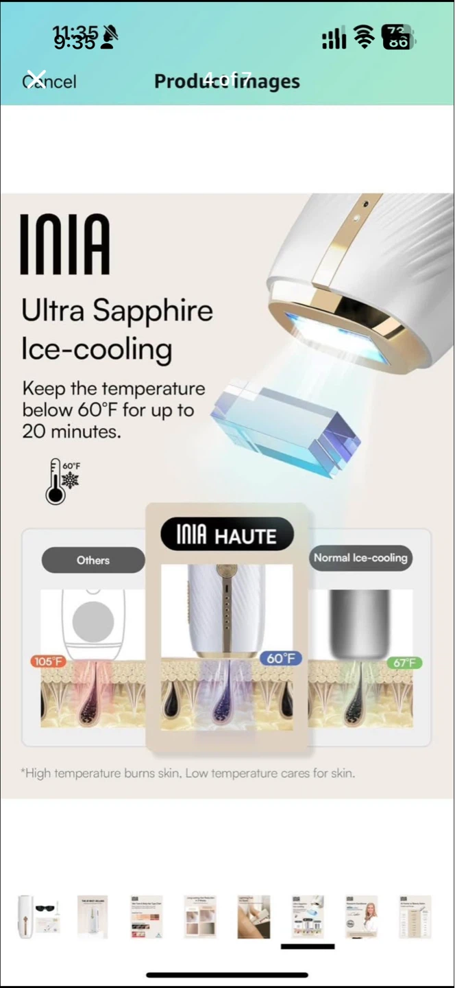 INIA Laser Hair Removal Device - photo 4