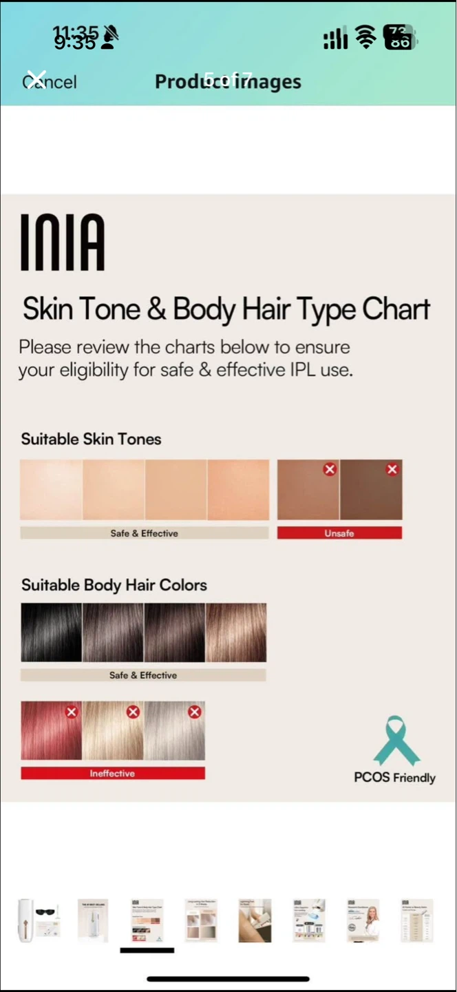 INIA Laser Hair Removal Device - photo 5