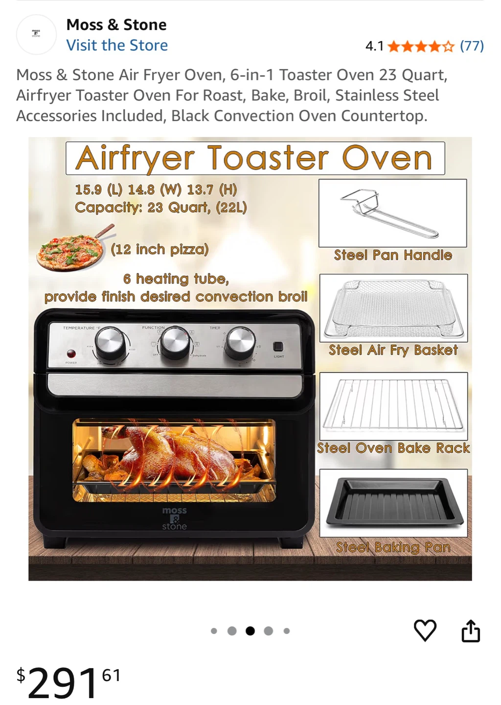Large Air Fryer and  Oven Model FM9015 - photo 3
