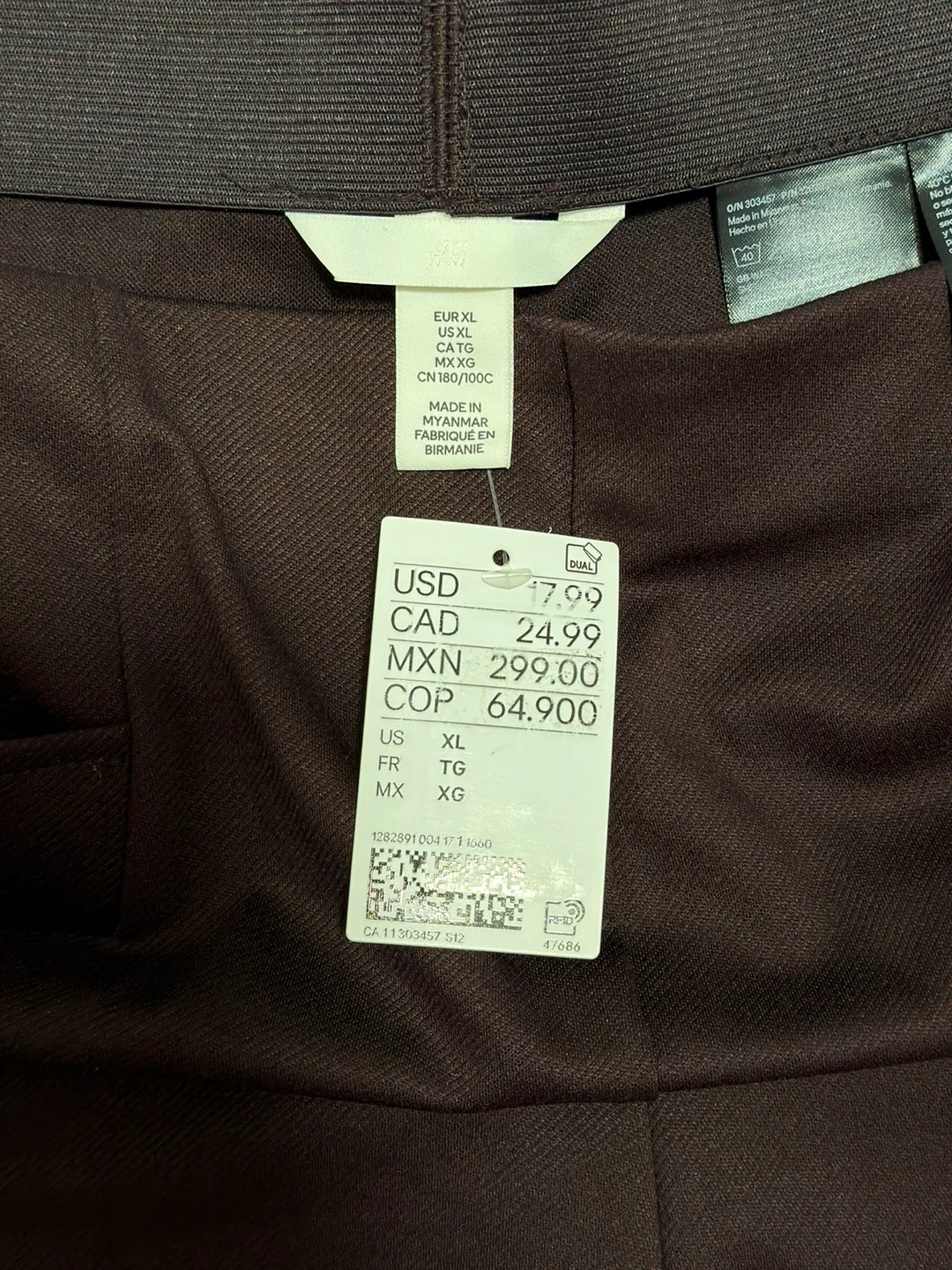 H&M Women's Brown High-Waisted Shorts - XL - photo 2