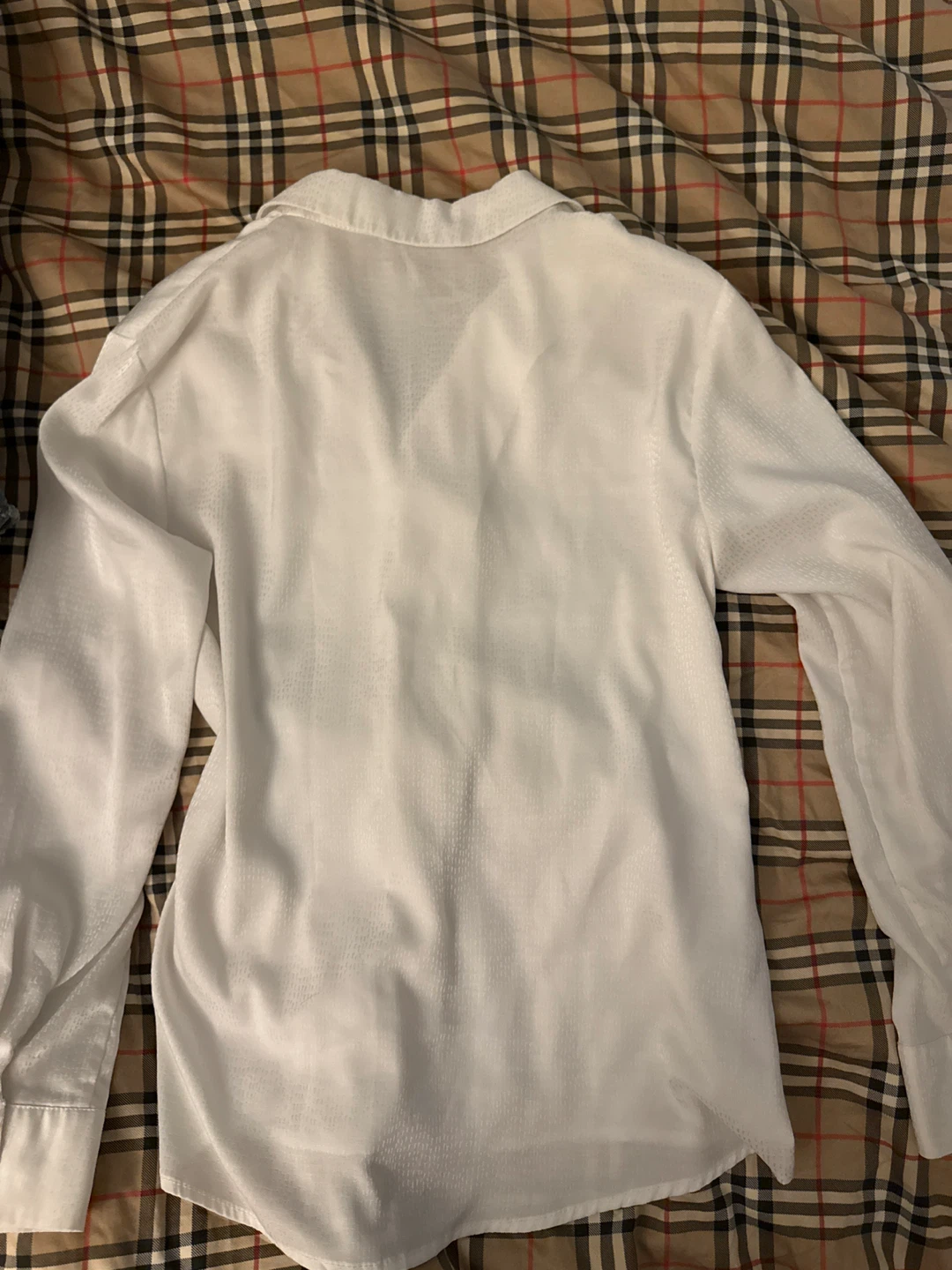 Silk White Long-Sleeve Blouse - photo 4