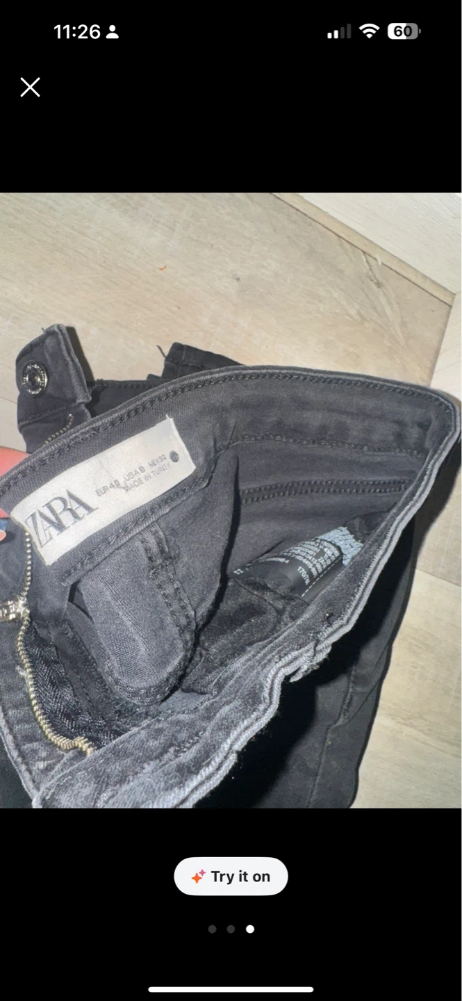 Zara Women's Jeans - Black and Blue Wash - photo 2