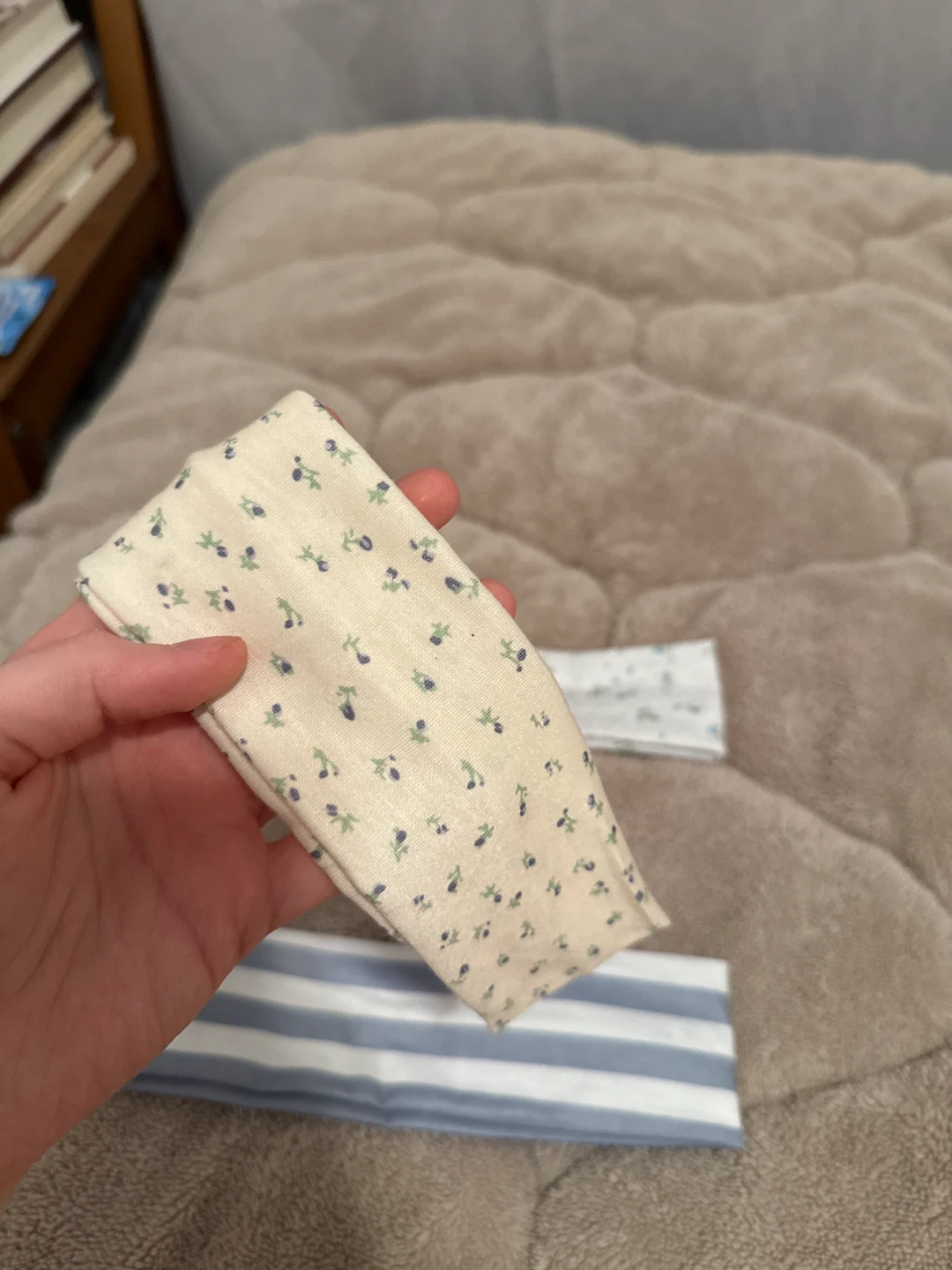 Set of 3 Floral and Striped Headbands - photo 2
