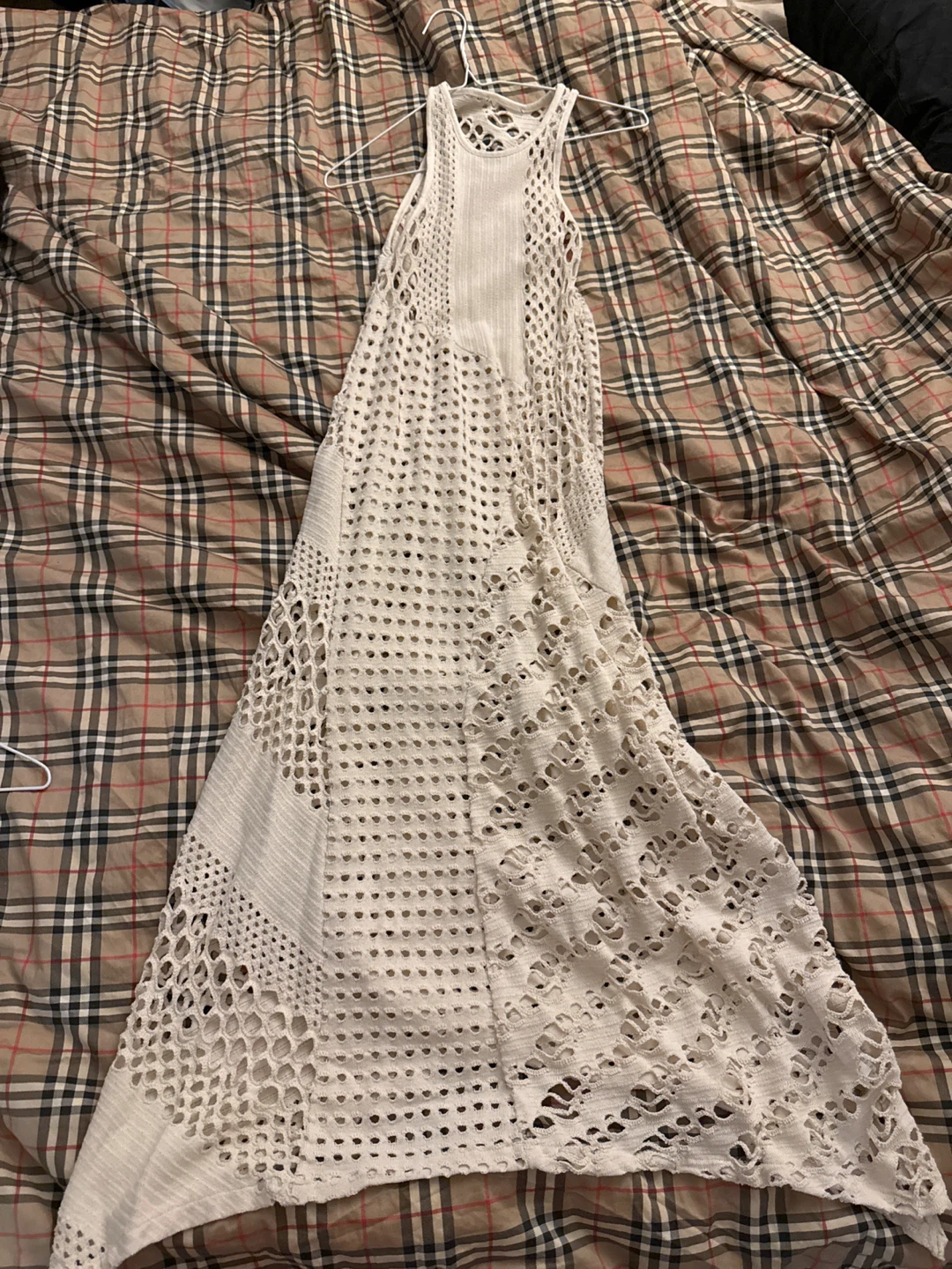 White Crochet Maxi Dress - photo 3