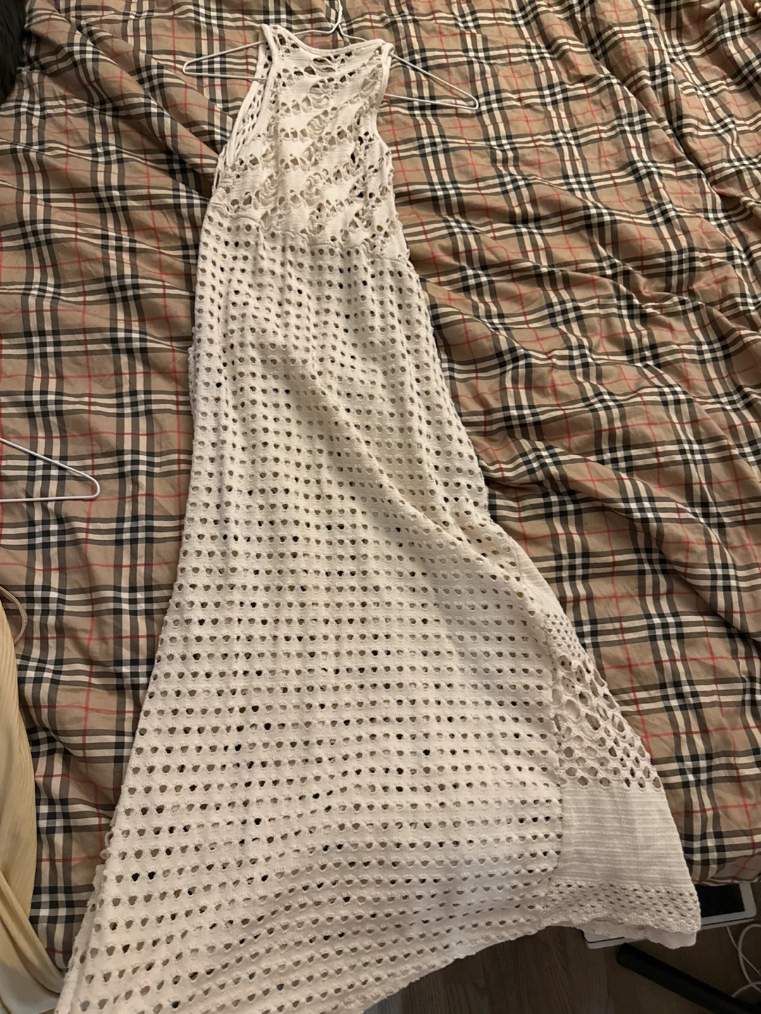 White Crochet Maxi Dress - photo 5