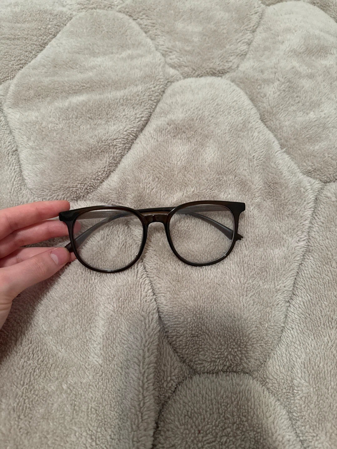 blue light Brown Frame Glasses