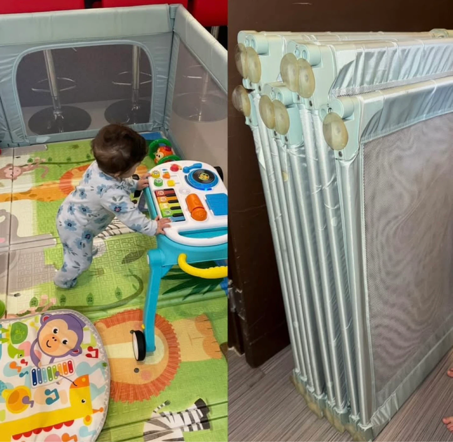 Light Blue Baby Playpen