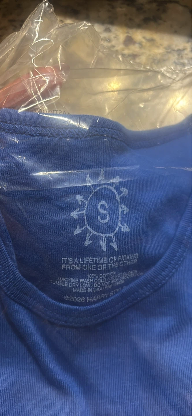 HARRY STYLE Baby Tee Royal Blue