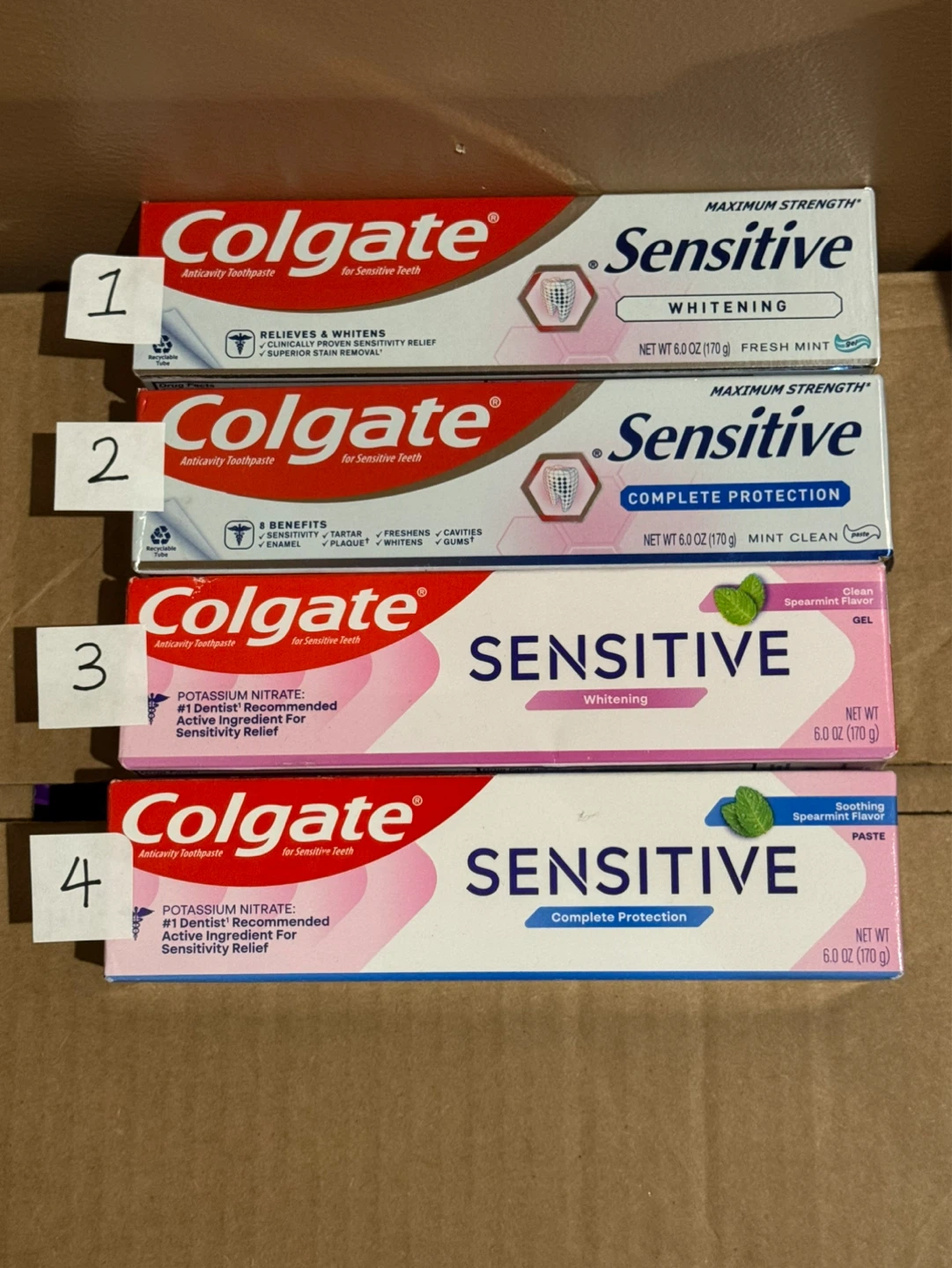 Colgate Sensitive Toothpaste - 4 Pack