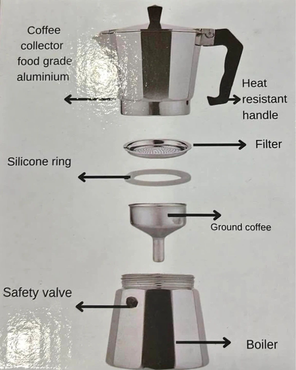 Aluminum Moka Pot Espresso Maker