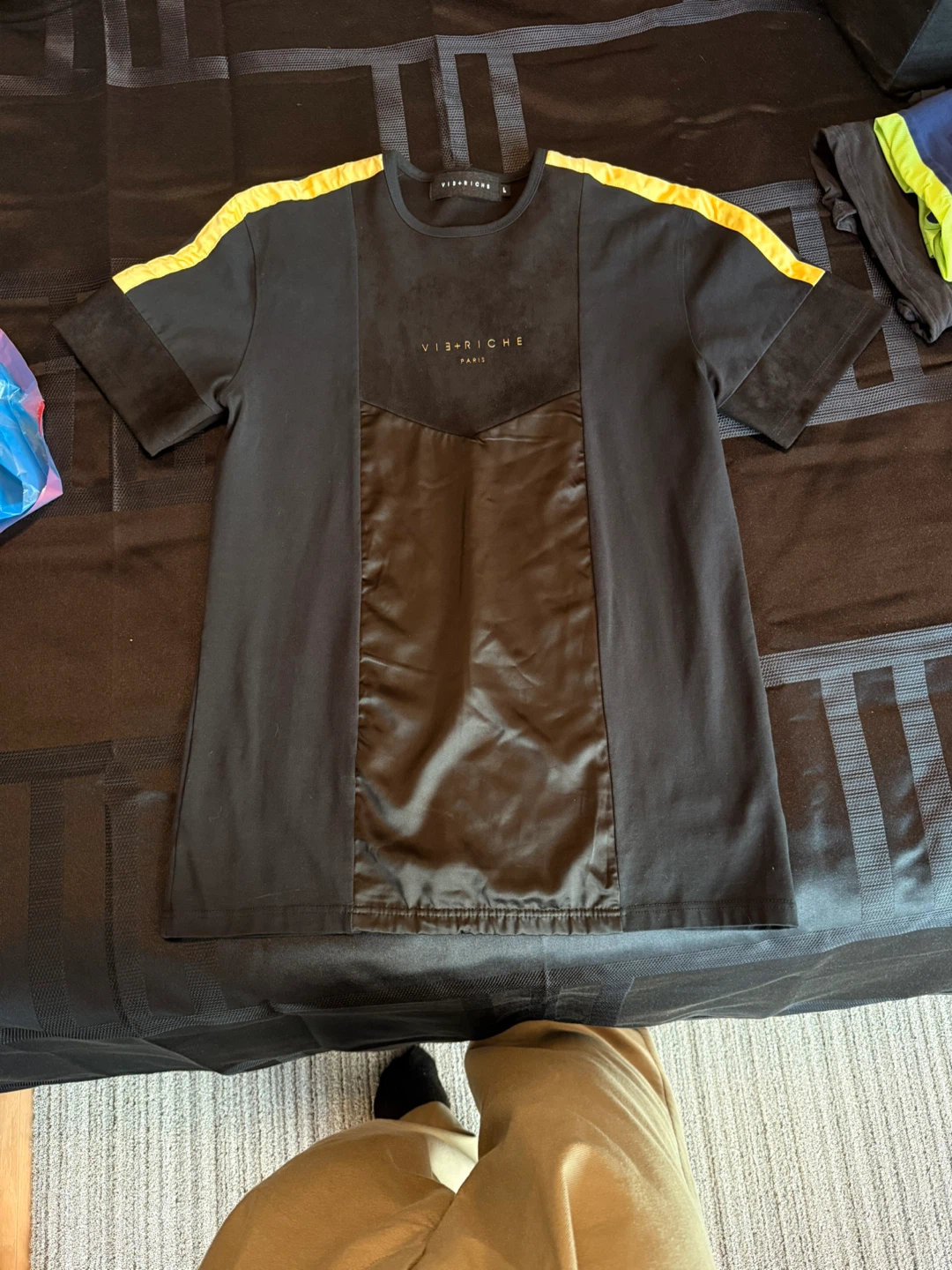 Vis-A-Riche Paris T-Shirt Black/Gold Size L - photo 4
