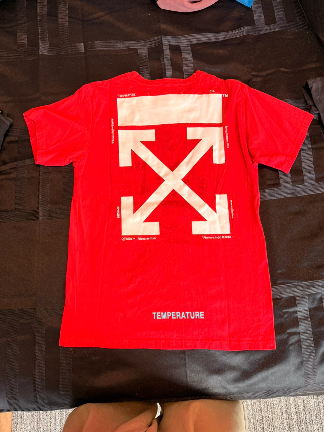 Off-White Mona Lisa T-Shirt Red - photo 4