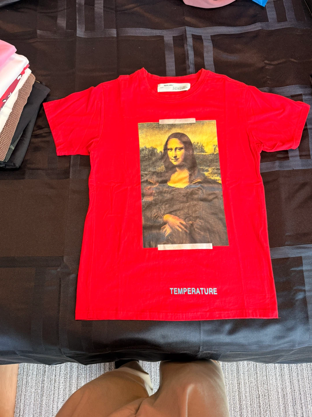 Off-White Mona Lisa T-Shirt Red - photo 3