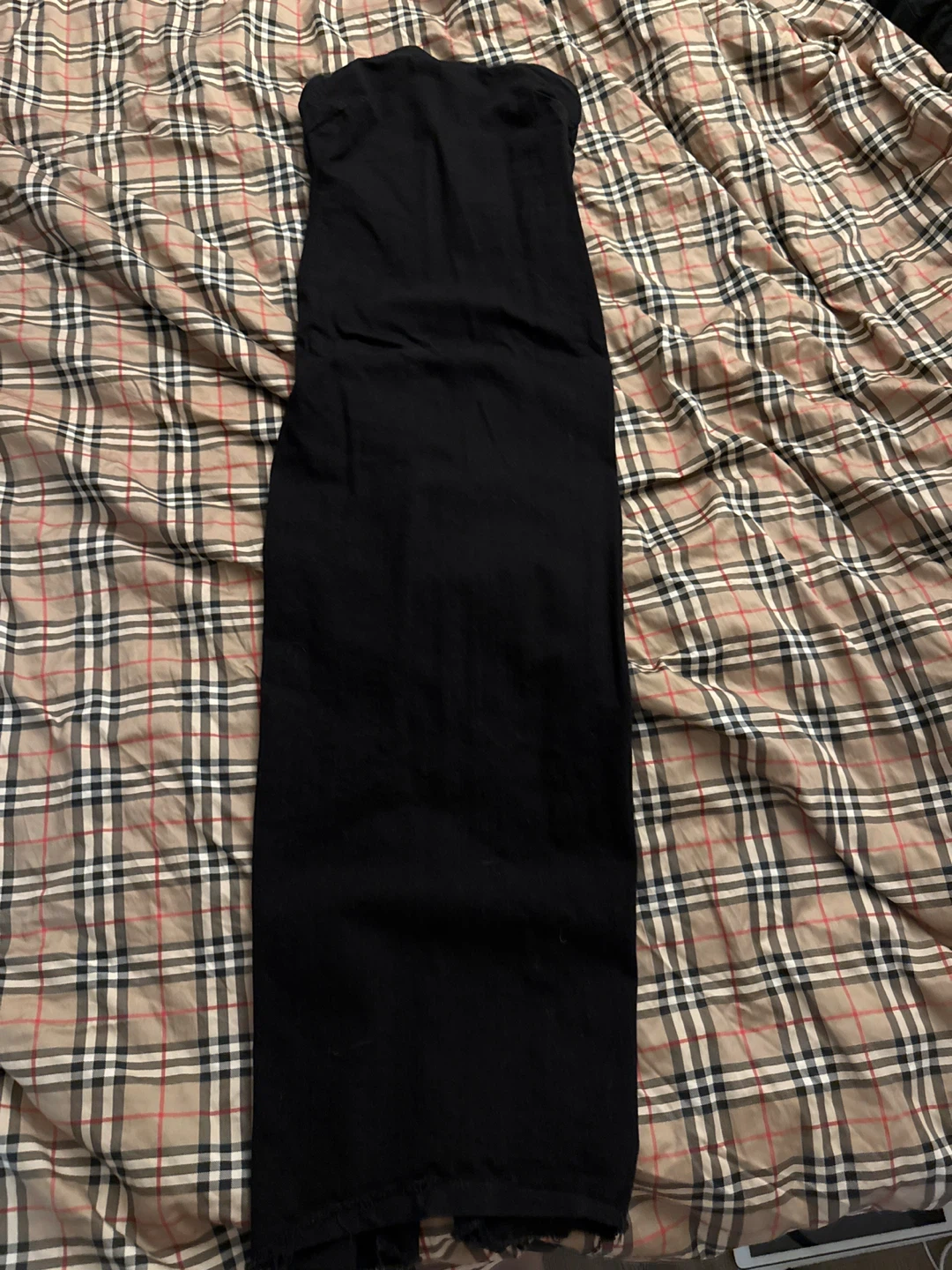 ZARA Black Strapless Denim Dress - photo 2