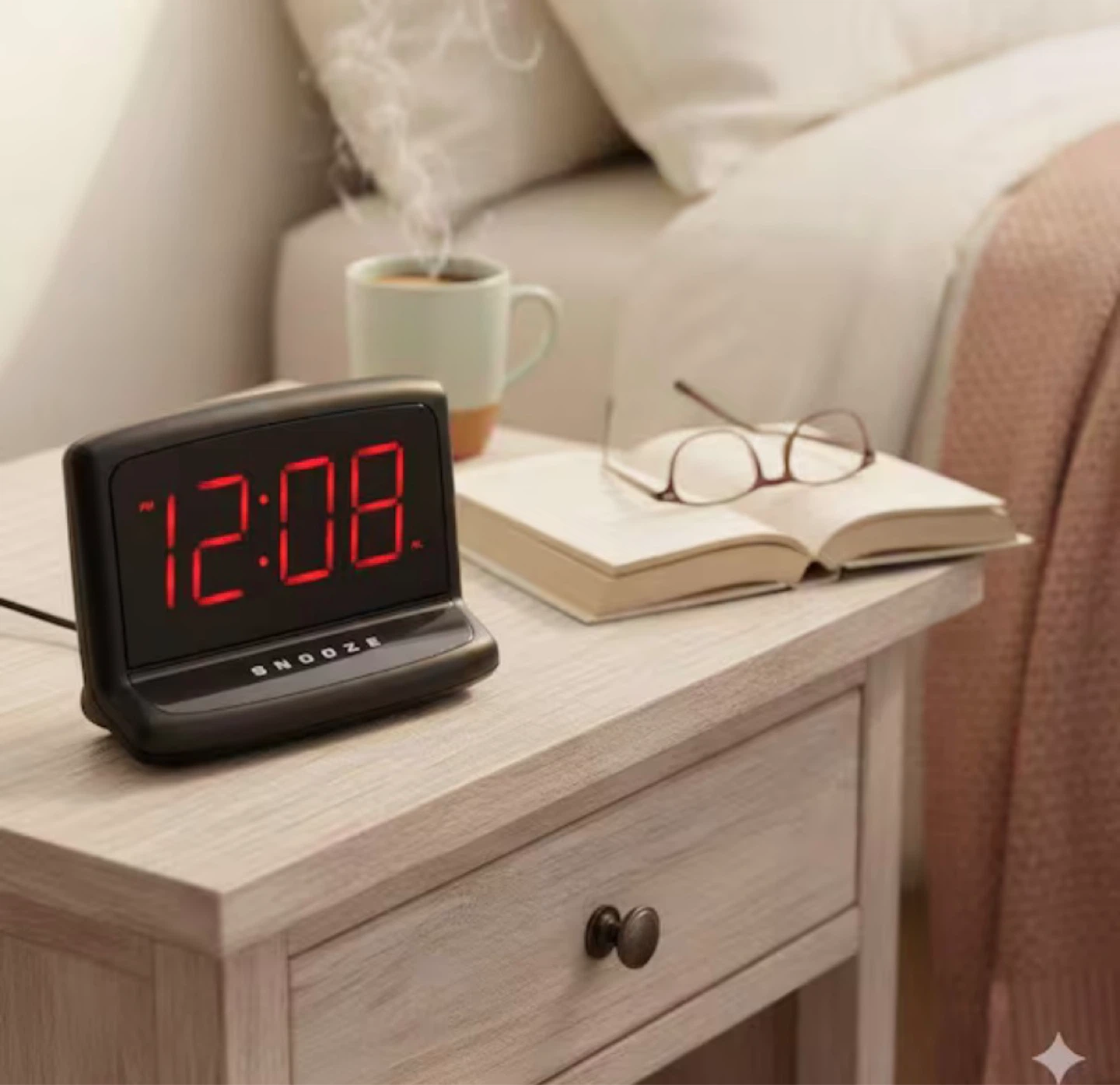 Westclox Large 1.4" Digital Alarm Clock with Snooze