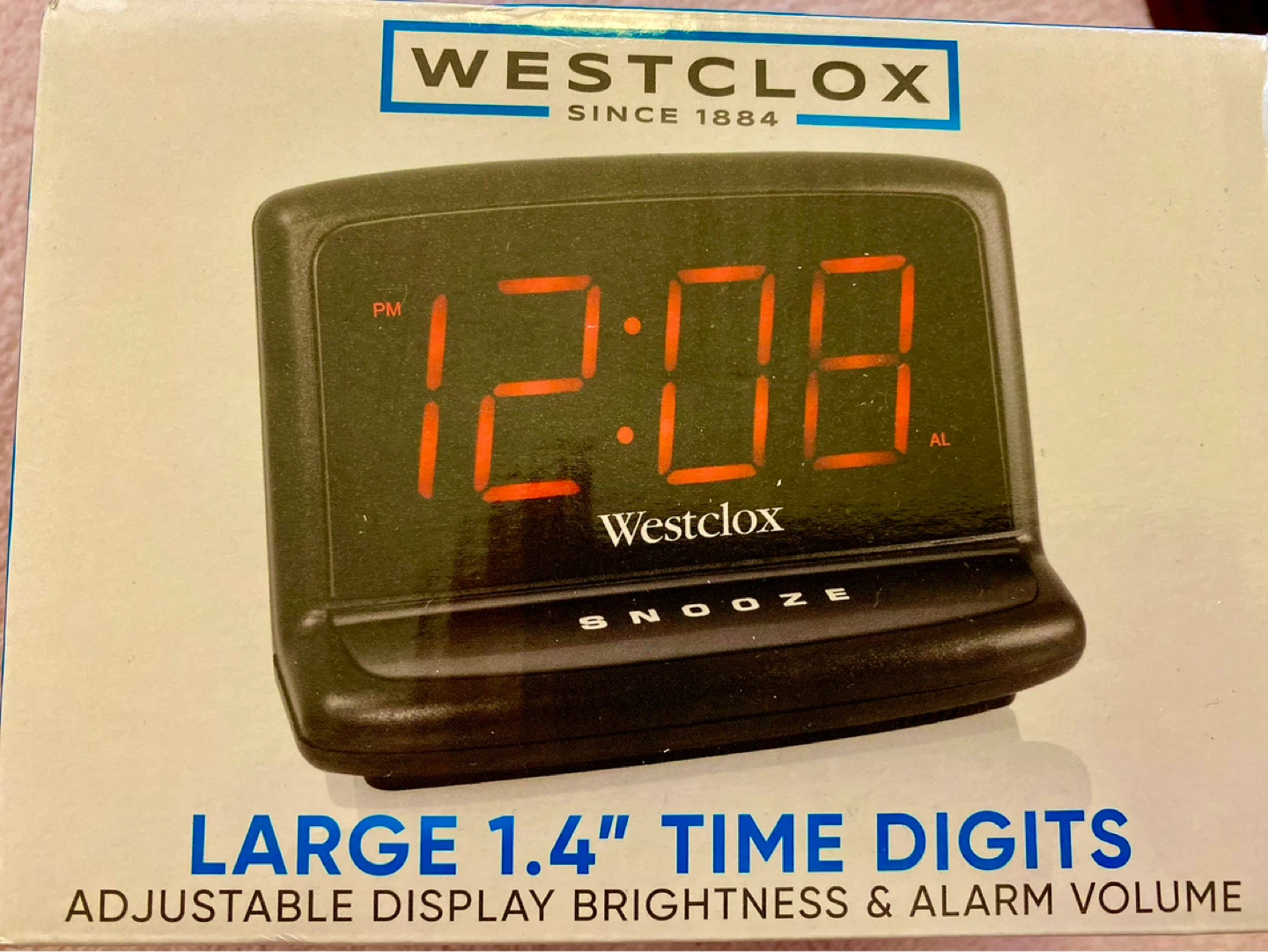 Westclox Large 1.4" Digital Alarm Clock with Snooze - photo 5