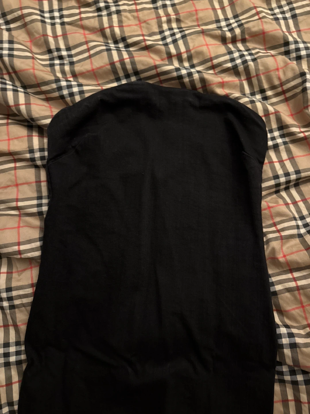ZARA Black Strapless Denim Dress - photo 3