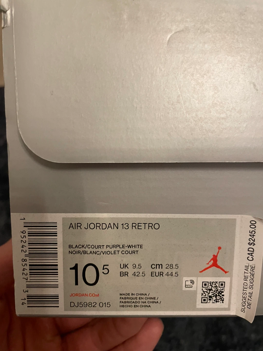 Air Jordan 13 Retro Black/Court Purple - photo 4