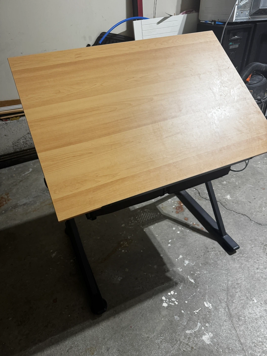 Adjustable Drafting Table with Storage Drawers - photo 2