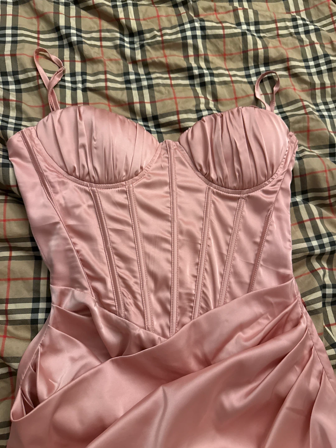 Pink Satin Corset Dress - photo 2